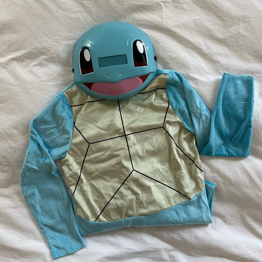 Blue Squirtle Kids Halloween Costume Hoodie with Mask